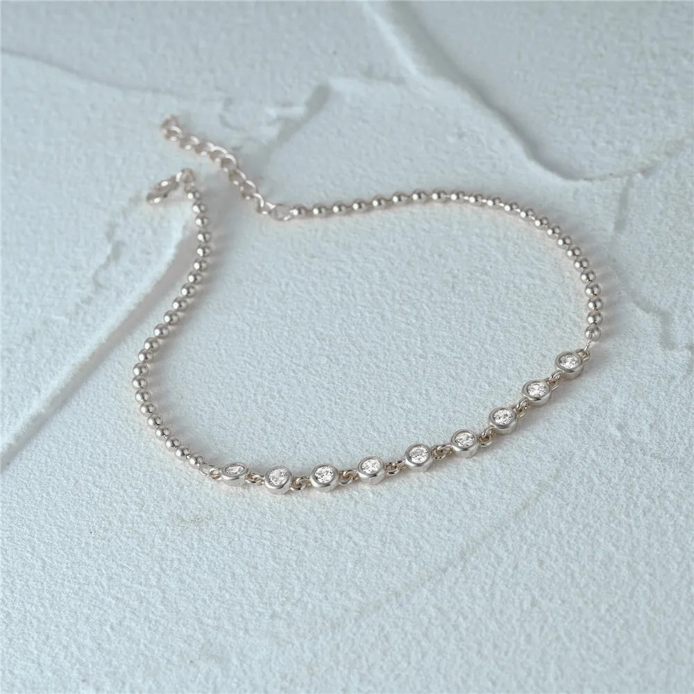 Couple Geometric Single Row Bracelet