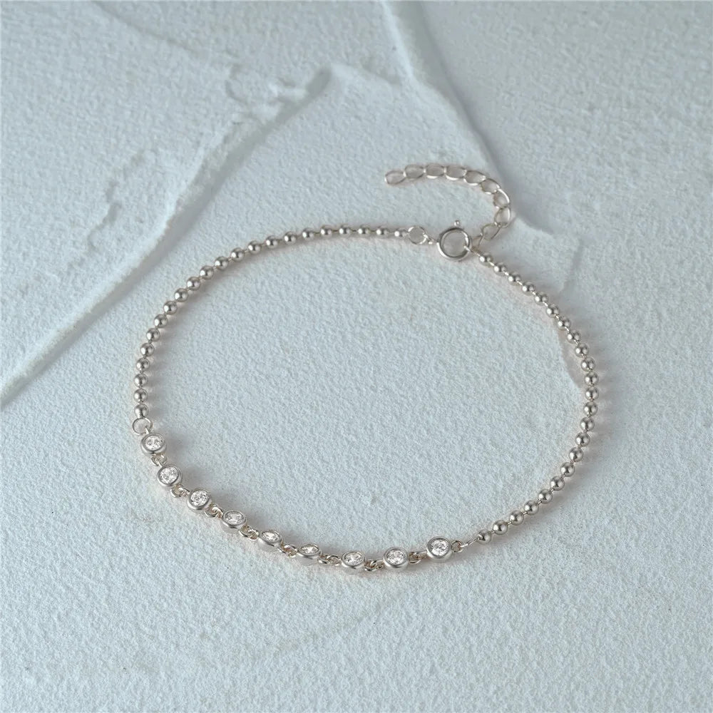 Couple Geometric Single Row Bracelet